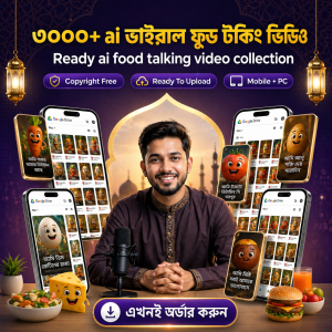 ৩০০০+ বাংলা AI ফুড টকিং রিলস্ বান্ডেল মাত্র ১৮৫ টাকায়